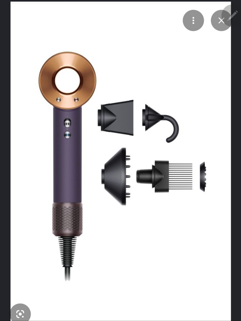 Dyson Supersonic . High-Performance Hair Dryer with 5 Attachments —